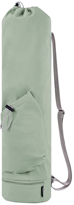 Yogamat Tas - Yogamatdrager - Draagbaar - Yogamattas - Sporttas - Schoudertas - Met Trekkoord En Opbergvakje - Sportpad-rugzak - Groen - 19*19*78cm - Polyester - Multifunctionele opbergtas van Sportpad