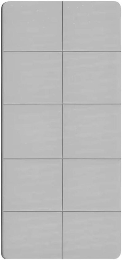 Yogamat TPE - Fitnessmat - Thuis Sporten - Dubbelzijdig Antislip - 180 x 80 cm - Grijs