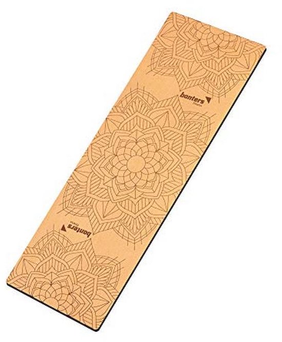 Yogamat van Kurk en Natuurlijke Rubber - 183 x 61 x 0,5 cm van Merkloos