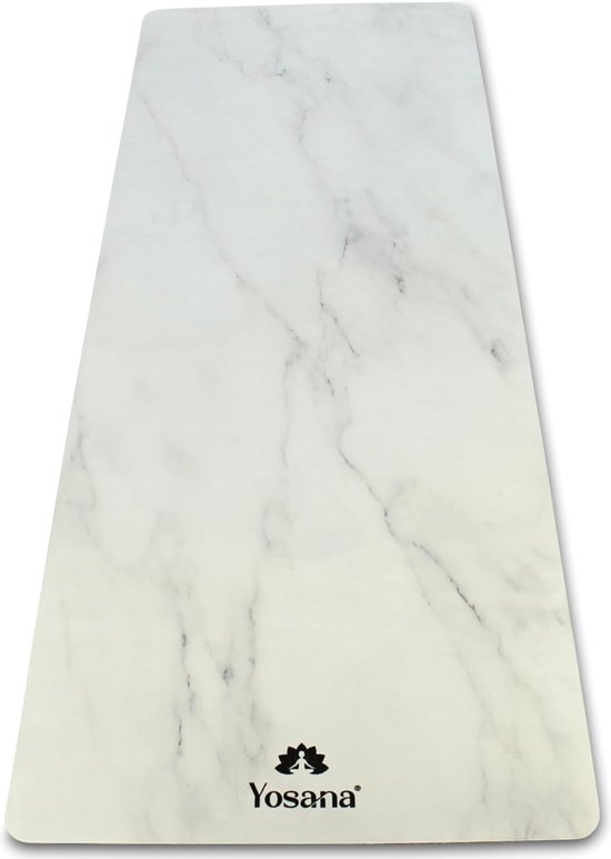 Yogamat van natuurlijk rubber, antislip, yogamat met microvezeloppervlak voor snelle opname van zweet, machinewasbare sportmat, 183 x 68 cm van Yogamat