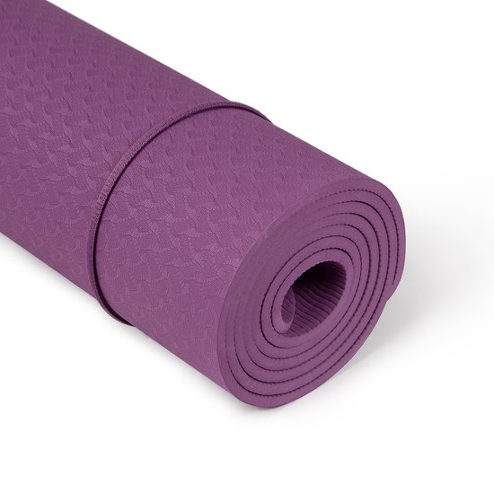Yogamat - Violet - 183x61cm - Fitnessmat - Dikte 6mm van Yogamat