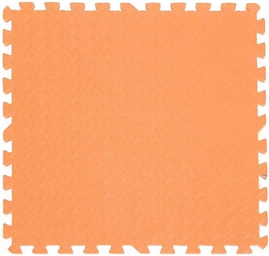 Yogamat Vloer - Beschermende Tegels - Thuis Fitness - Antislip Schuim - 60x60cm 4 Stuks - Oranje