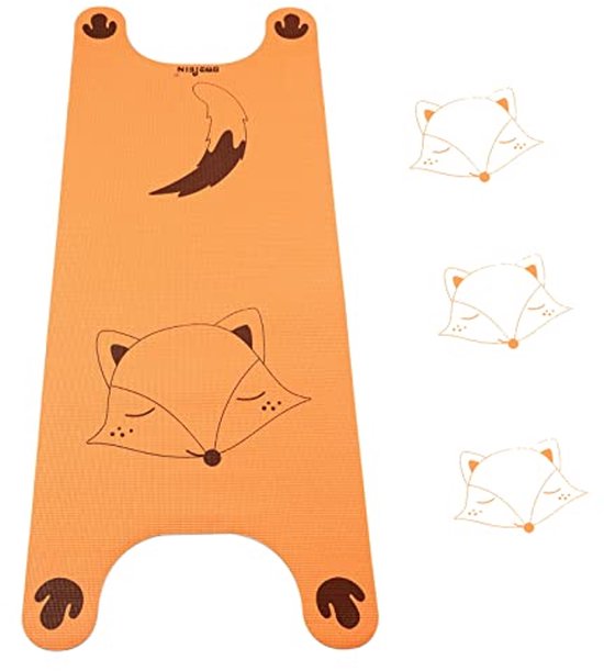 Yogamat voor Kinderen - Bedrukte Cartoon-Oefenmat, Antislip Multifunctionele Fitnessmat voor Thuis en Sportschool van Merkloos