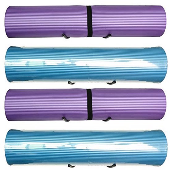 Yogamat Wandrek voor Schuimrollen - Opbergplank en Muuropslag - 4 Stuks tot 8 inch Diameter van Yogamat