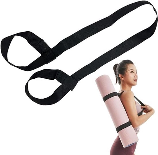 Yogamatdraagriem Verstelbaar - Duurzaam Katoen - Voor Alle Yogamatten