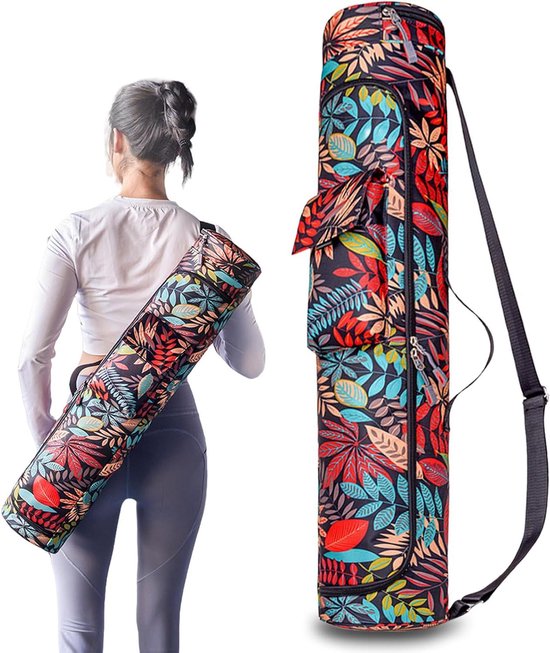 Yogamatdrager met waterproof zakken - veelzijdige draagtas - groot formaat