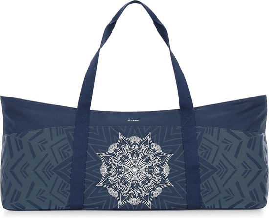 Yogamattas Drager - Sporttas Yogamat - Alles Meenemen - Meerdere Zakken - 75 x 24 x 32 cm - Blauw