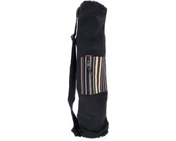 Yogamattentas - Sporttas Mat - Sportspullen Opbergen - Fairtrade Product - 70 x 24 x 14 cm - Zwart