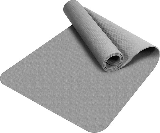 Yoga/oefening/fitness/sportmat Fysio Pilates Festivals Kamperen Antislip TPE (thermoplastisch elastomeer) hypoallergeen, vloermat met draagtas en band, 183 x 61 x 0,8 cm van Athlyt.