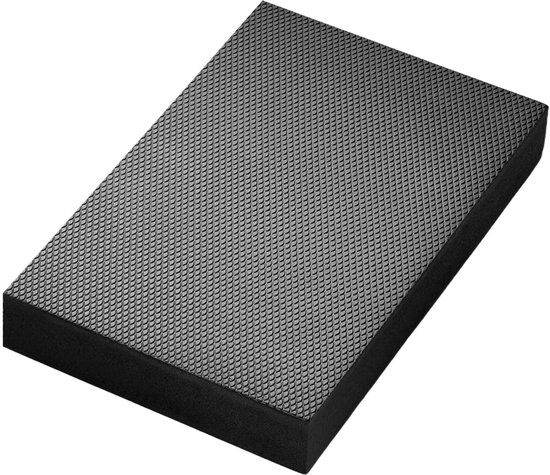 Yogaset, 50*20*4cm schuimbalanskussen, stabiliteitstrainingskussen, antislip, zweetbestendig, extra dikke TPE-oefenmat voor kernkracht, sensorische integratie en thuisgym van Merkloos