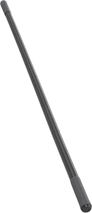 Yogastick Pilates Bar - Fitness Stok - Flexibiliteit Verbeteren - Verstelbare Lengte - 4 Stalen Staven - Zwart