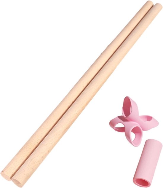 Yogastick voor oefeningen - Rugcorrector paal - Houding verbeteren - Gemaakt van hout - 80 cm - N.v.t.