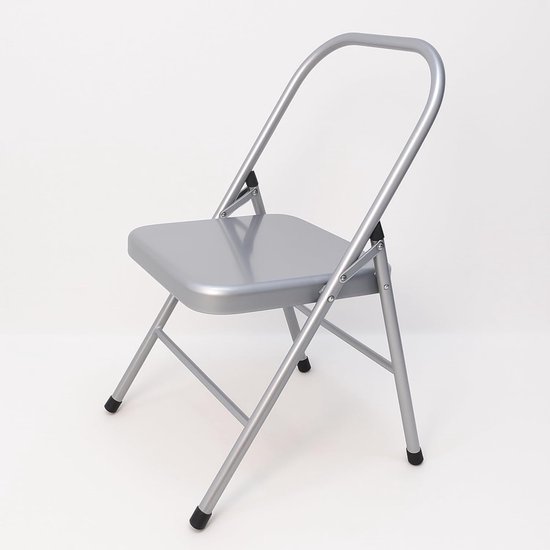 Yogastoel Metaal - Yoga Stoel - Yoga Houdingen - Ondersteunt Diverse Poses - 48 x 47 x 81 cm