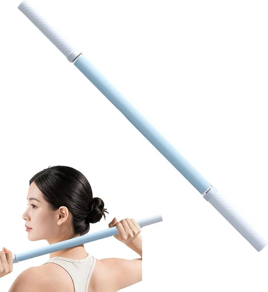 Yogastok - Fitness stok - Houding verbeteren - Slijtvaste constructie - 45 cm - Blauw