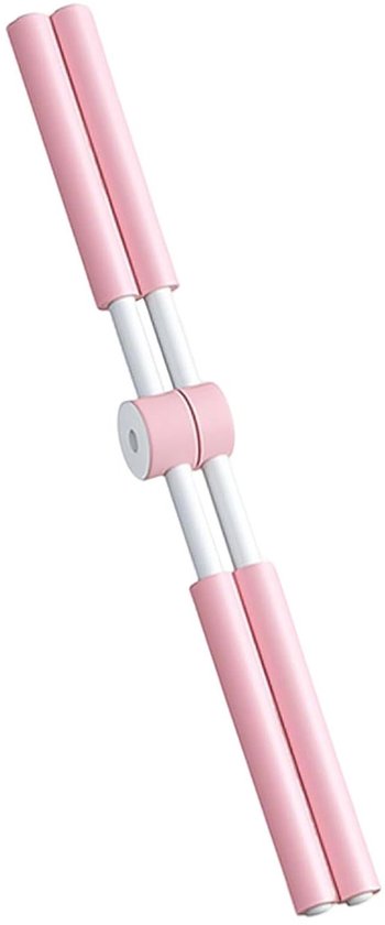 Yogastok - Houdingscorrector Yoga - Houding Verbeteren - Ergonomische Gebogen Handgreep - 80 cm - Wit