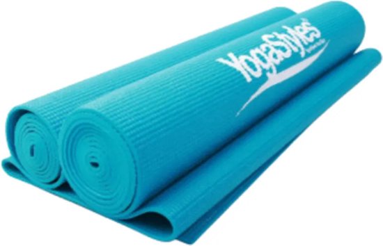 YogaStyles EKO PVC Travel Yogamat Turquoise van YogaStyles