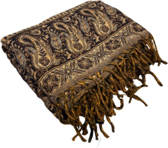 YogaStyles Meditatiedeken - 123 - Licht- & Donkerbruin van YogaStyles