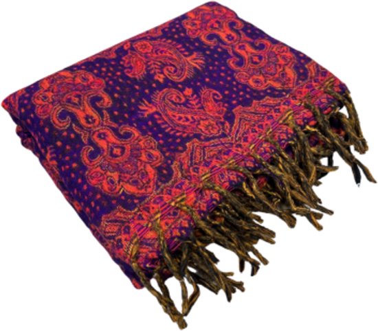 YogaStyles Meditatiedeken - 126 - Rood & Paars van YogaStyles