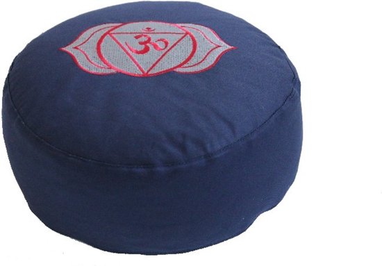 YogaStyles meditatiekussen Ajna 6de chakra - donkerblauw van YogaStyles
