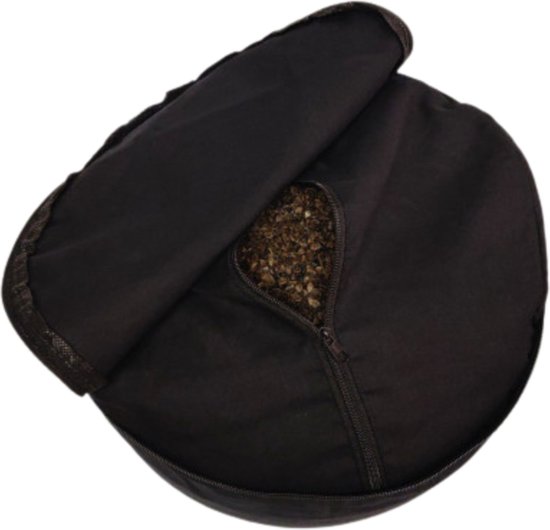 YogaStyles Meditatiekussen Comfort Zwart 12cm van YogaStyles