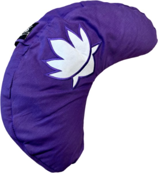 YogaStyles meditatiekussen - halve maan - paars - lotus - Symbolic van YogaStyles