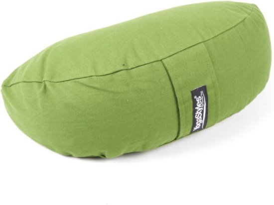 YogaStyles Meditatiekussen Organic Moon Olijfgroen van YogaStyles