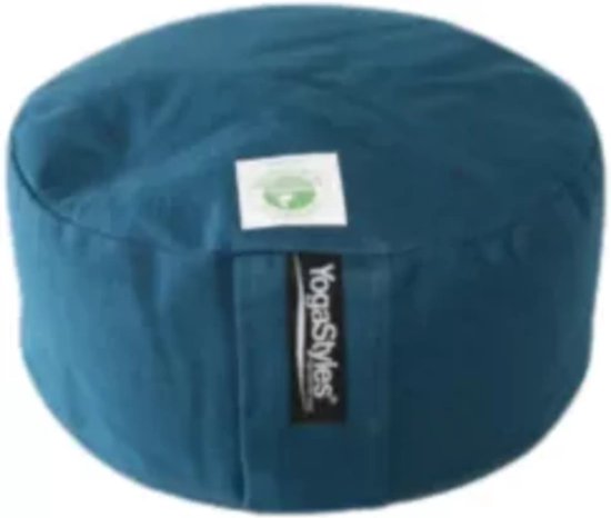 YogaStyles Meditatiekussen Organic Rondo Petrol van YogaStyles