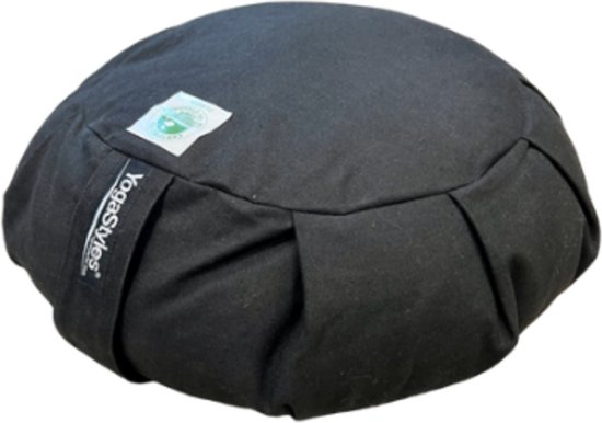 YogaStyles Meditatiekussen Organic Zafu Zwart van YogaStyles