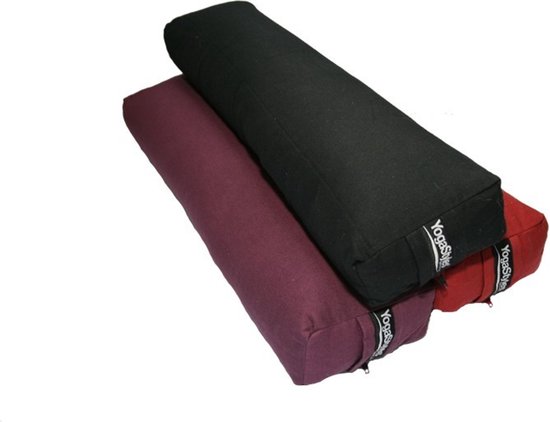 YogaStyles Pranayama Yoga Bolster Zwart van YogaStyles