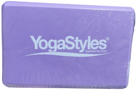 YogaStyles Yoga Blok Paars