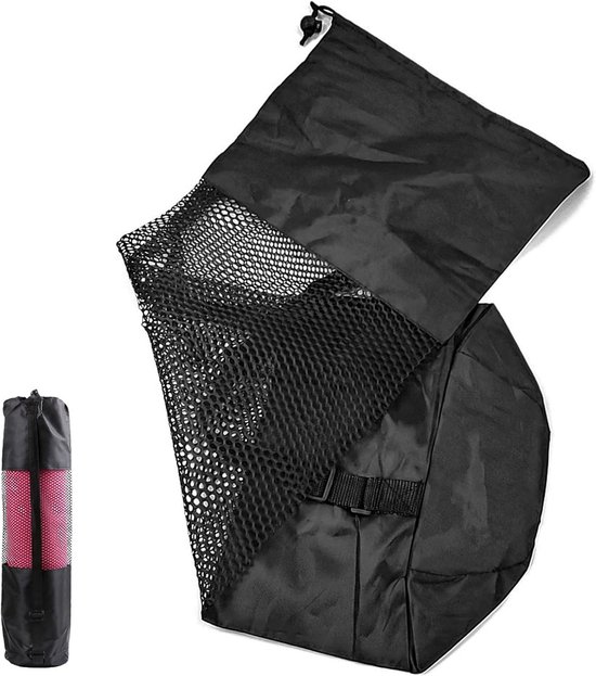 Yogatas - Mat opberger - Sport en fitness - Waterdicht en ademend - 87 x 29 cm - Zwart