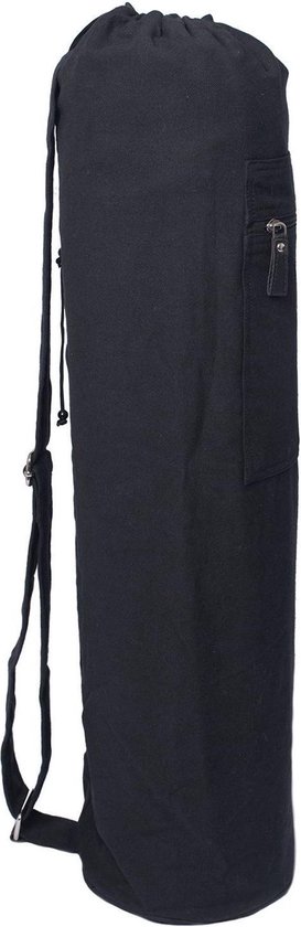 Yogatas met trekkoord katoen eco zwart - Lotus van Lotus