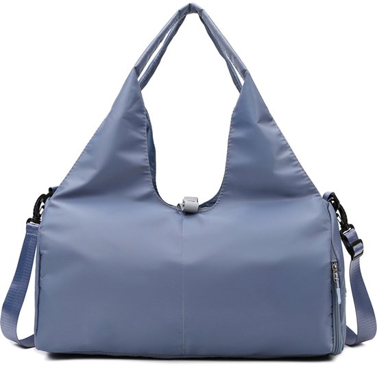 Yogatas - Yogamat tas - Tas voor yogamat - Yogabag - Sporttas met rits - sport en fitnesstas - Dames - Handbagagetas - slijtvaste reistas met grote capaciteit en apart schoenenvak - Voor Pilates Gym Workout Strandreizen - Blauw van Niyoer