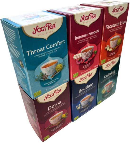 Yogi Tea First Aid Kit - 6 pakjes x17 theezakjes van Merkloos