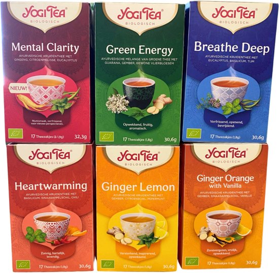Yogi Tea Hot-'n-Cold - 6 pakjes x17 theezakjes van Yogi Tea