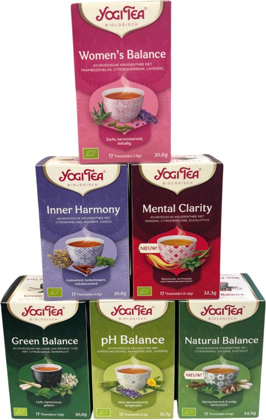 Yogi Tea Inner Balance Selection - 6 pakjes x17 theezakjes van Merkloos