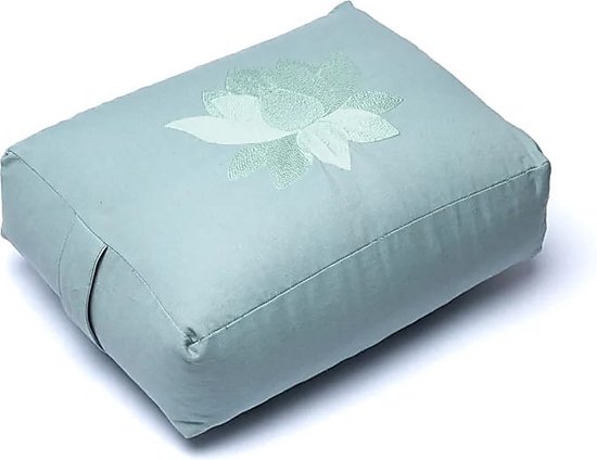 Yogi & Yogini - Meditatiekussen / bolster lotus rechthoekig biokatoen (OCS) - 38x28x13cm van Yogi & Yogini