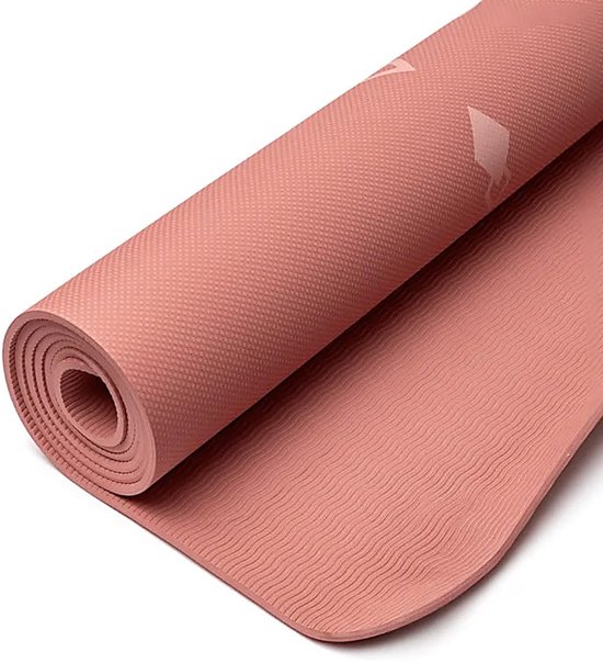 Yogi & Yogini Premium TPE yogamat Levensboom mauve – 61 cm x 183 cm x 0,5 cm van Merkloos