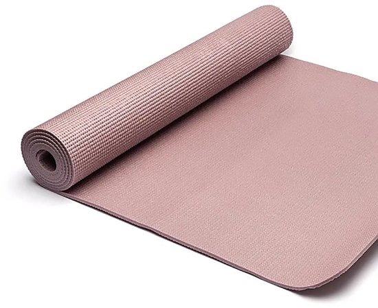 Yogi & Yogini PVC yogamat zachtroze – 61 cm x 183 cm x 0,5 cm