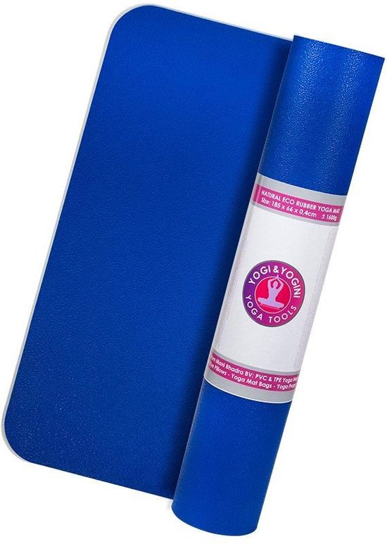 Yogi & Yogini Rubber Yogamat (Blauw) van Yogi & Yogini