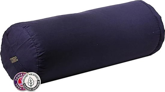 Yogi & Yogini - Yoga Bolster - Biologisch - Biokatoen - Donkerblauw van Yogi & Yogini
