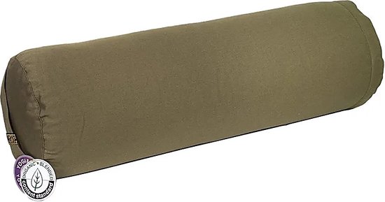 Yogi & Yogini - Yoga Bolster - Biologisch - Biokatoen - Olijfgroen van Yogi & Yogini