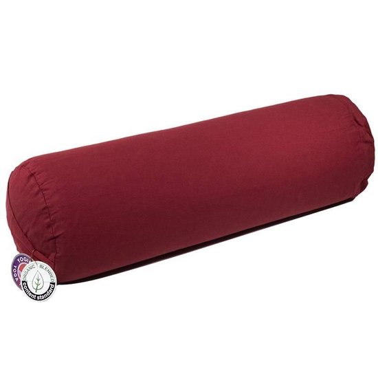 Yogi & Yogini - Yoga Bolster - Biologisch - Biokatoen - Rood van Yogi & Yogini
