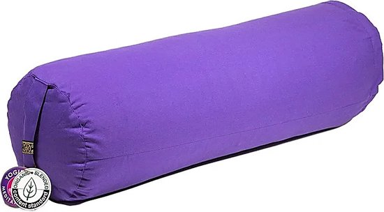 Yogi & Yogini - Yoga Bolster - Biologisch - Biokatoen - Violet van Yogi & Yogini
