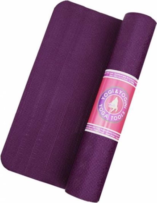 Yogi & Yogini yogamat PVC - Violet - 1250gr van Yogi & Yogini