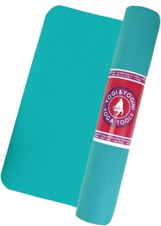Yogi & Yogini yogamat turquoise - 63x185x0.5 cm - 1250 g