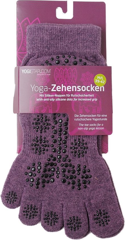 Yogistar Yoga-teensokken, elderberry 36 - 38 Sportsokken van YOGISTAR