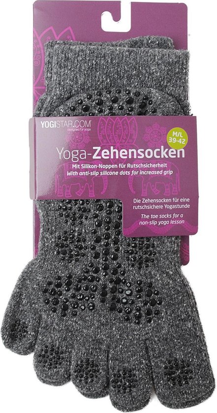 Yogistar Yoga-teensokken, graphit 36 - 38 Sportsokken van YOGISTAR