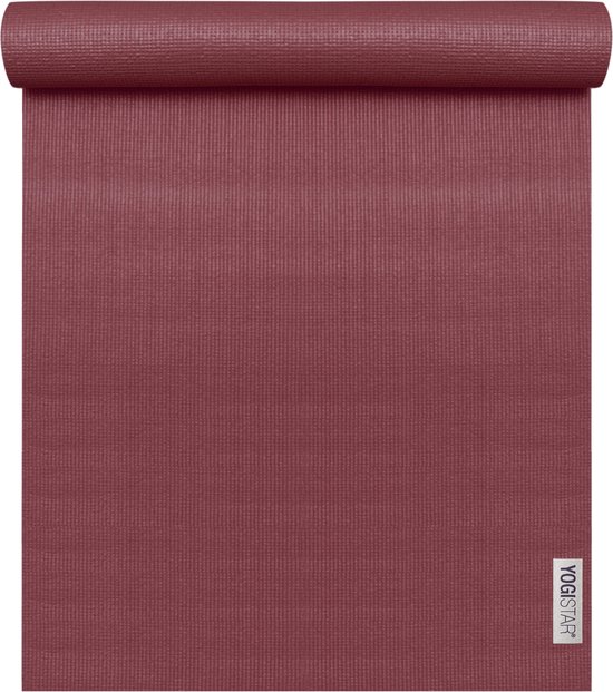 Yogistar Yogamat basic bordeaux van YOGISTAR