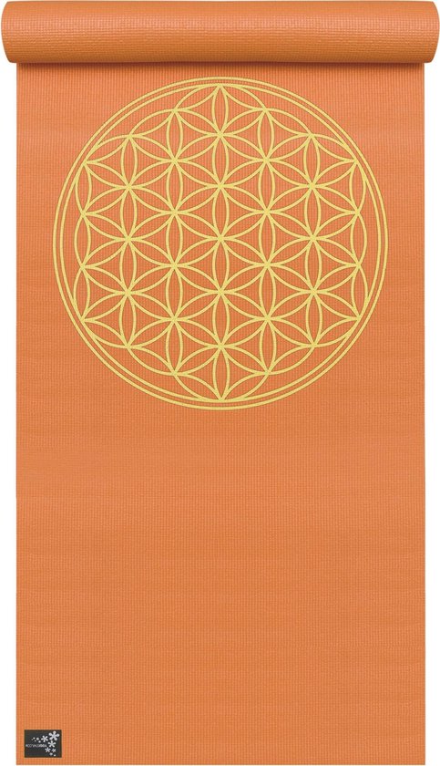 Yogistar Yogamat basic Flower of Life mango van Merkloos